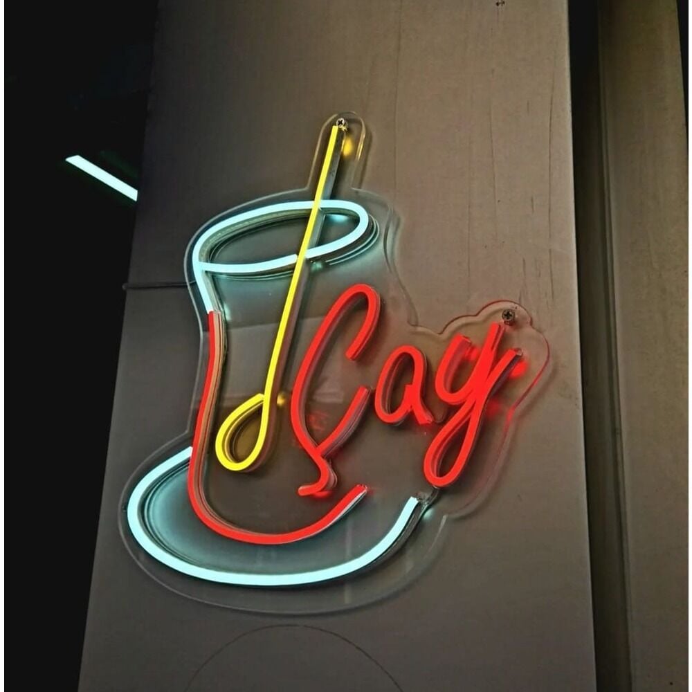 Çay Neon Led Tabela