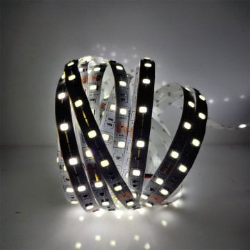 4040 Şerit Led İç mekan Silikonsuz Beyaz 5 Metre