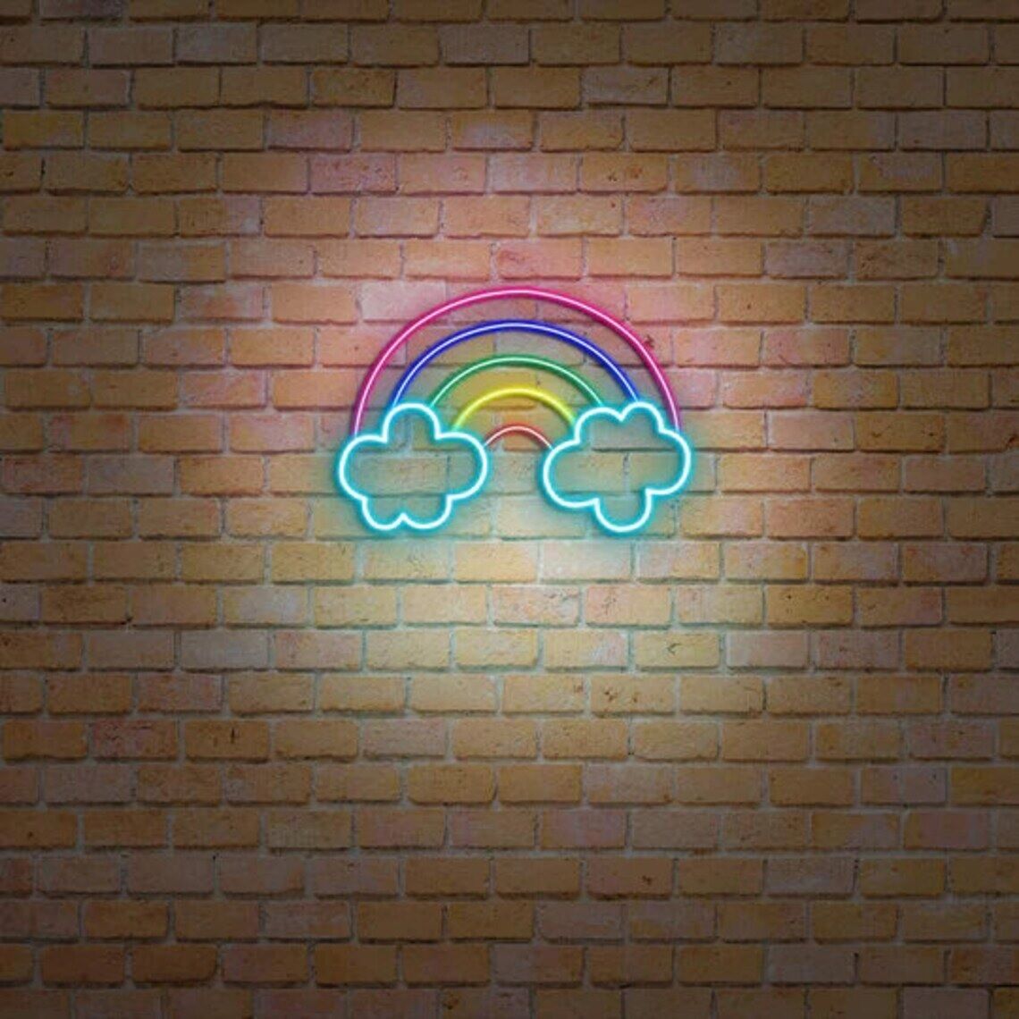 Gökkuşağı Bulutu-3 Neon Led Tabela
