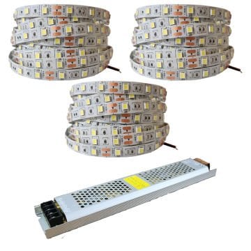 Double Pcb 3 Dirençli İç Mekan 12v Şerit Led ve Trafo Set Ürün