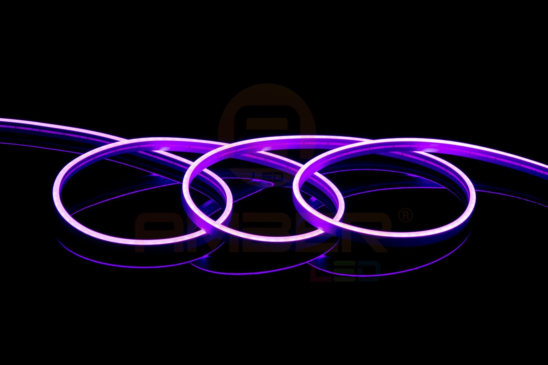 12v 6mm Silikon Neon Led Mor