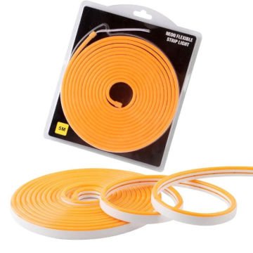 12v 6mm Silikon Neon Led Turuncu
