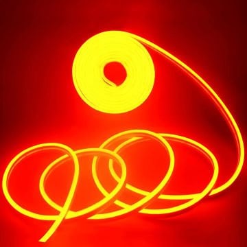 12v 6mm Silikon Neon Led Turuncu