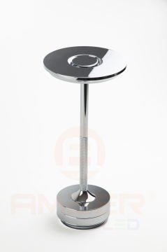 Chrome Şarjlı Masa Lambası