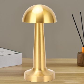 Lotus Şarj Edilebilir Taşınabilir Masa Lambası - Dokunmatik Aç/Kapa ve Parlaklık Ayarı, 3 Renk Seçeneği