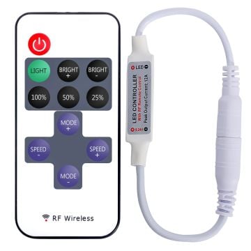 12 Amper Şerit Led Dimmer Kontrol Cihazı Kumandalı