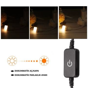 Dokunmatik Aç-Kapa Dim Edilebilir (Parlaklık Ayarı Yapılabilir) Anahtar