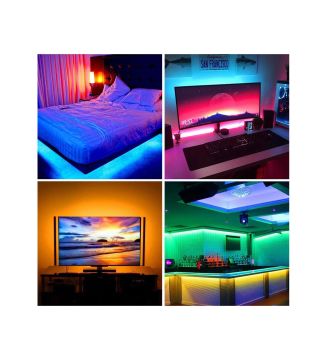 5050 3 Çipli Rgb Şerit Led İç Mekan Silikonsuz
