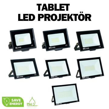 100 Watt Smd Ledli Projektör Beyaz