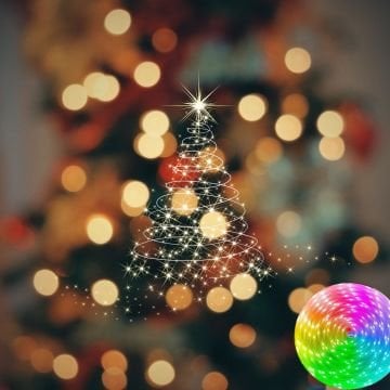 Pixel Rgb Magic Peri ışık 10 Metre - 5v Usb Girişli, Bluetooth Uygulamalı, Uzaktan Kumandalı, Müziğe Duyarlı, Suya Dayanıklı, Parti, Yılbaşı, Doğum Günü, Eğlence için