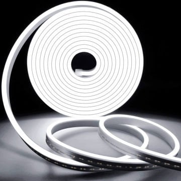 12v Neon Led Şerit Beyaz 5 Metre