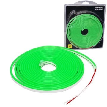 12v Neon Led Şerit Yeşil 5 Metre