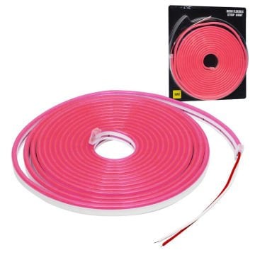 12v Neon Led Şerit Pembe 5 Metre