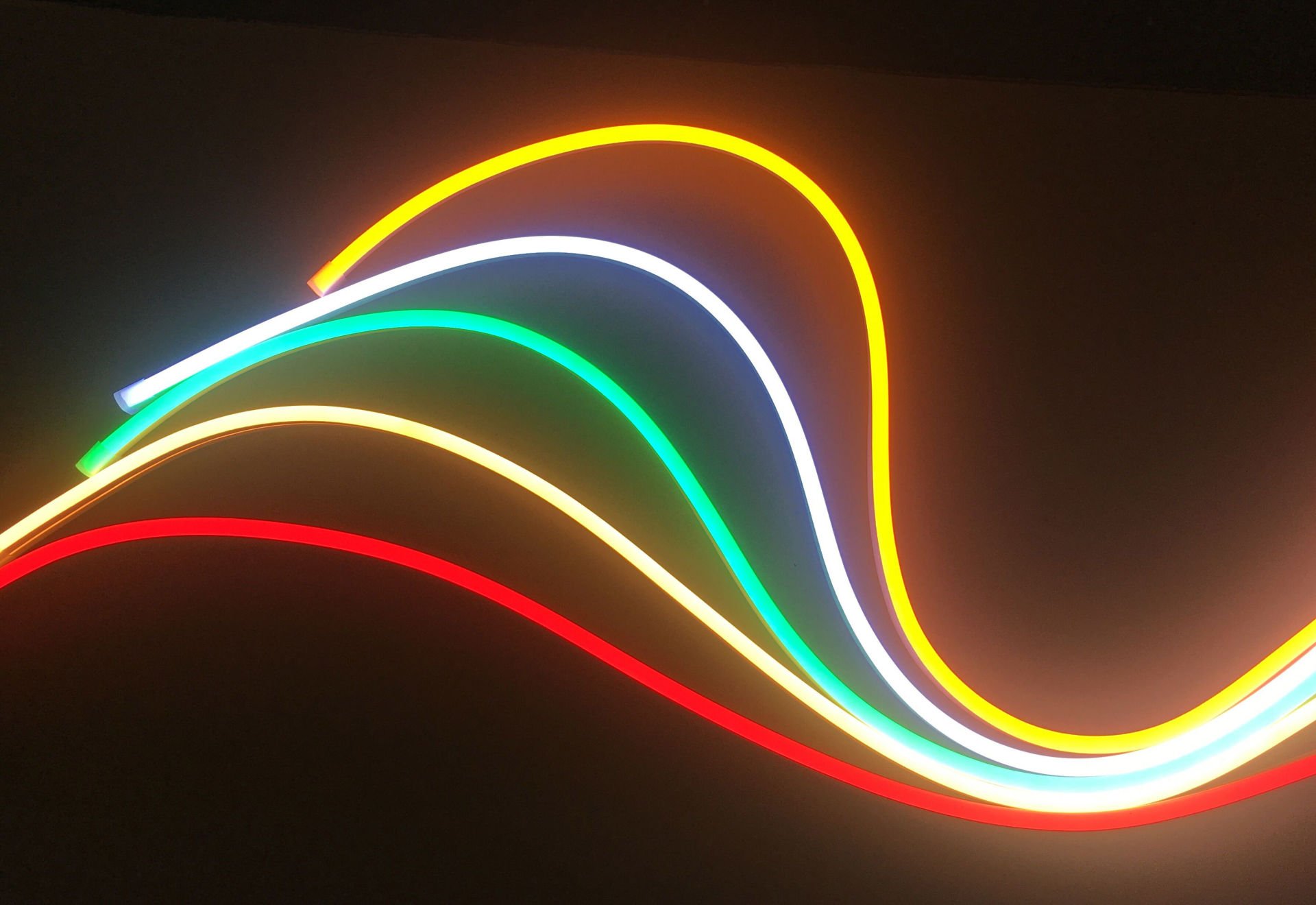 12v Neon Led Şerit Turuncu Amber