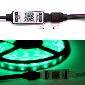 Bluetooth Rgb Kontrol Cihazı 12v 6 Amper Sese ve Müziğe Duyarlı