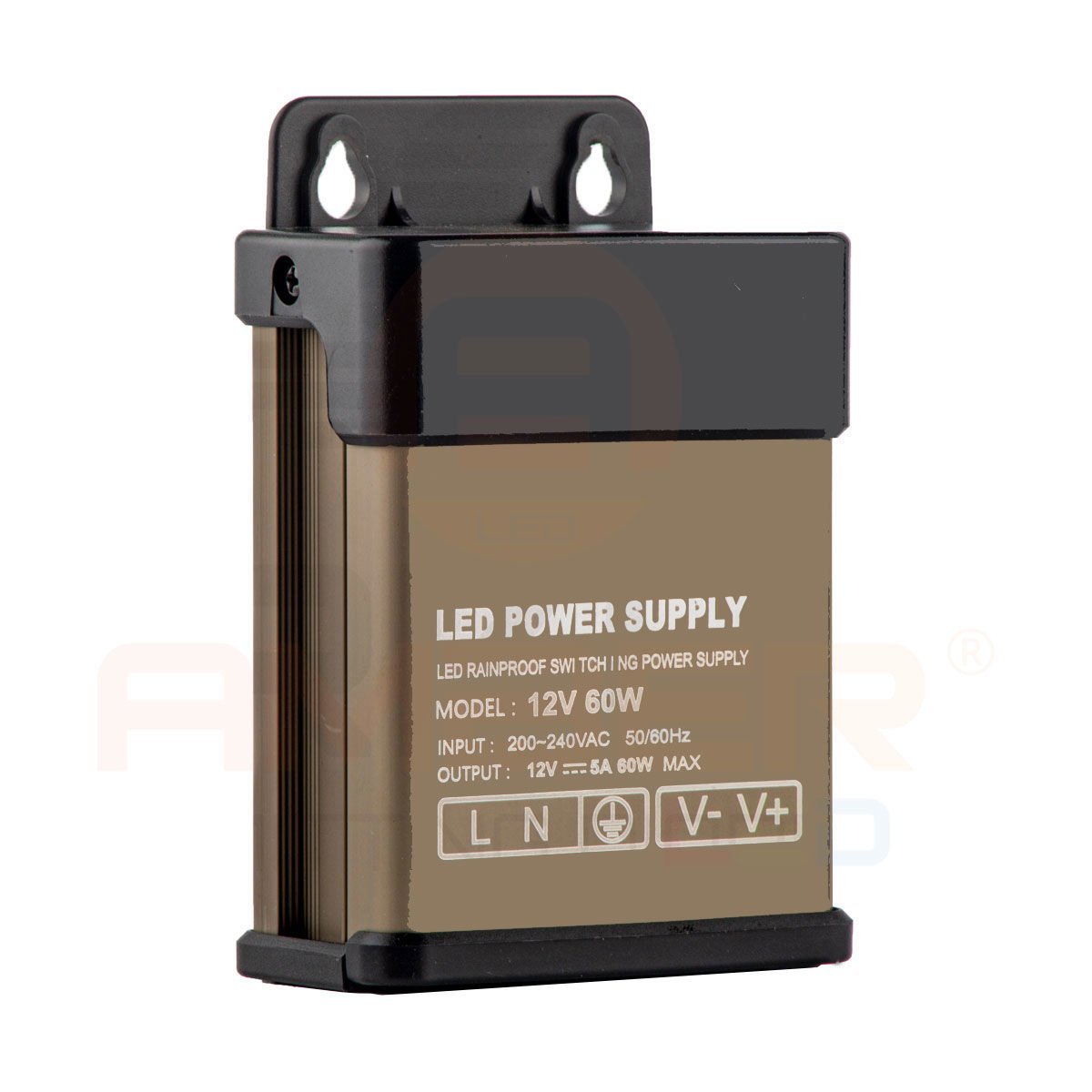 12v 60 Watt 5 Amper Yağmur Korumalı Adaptör