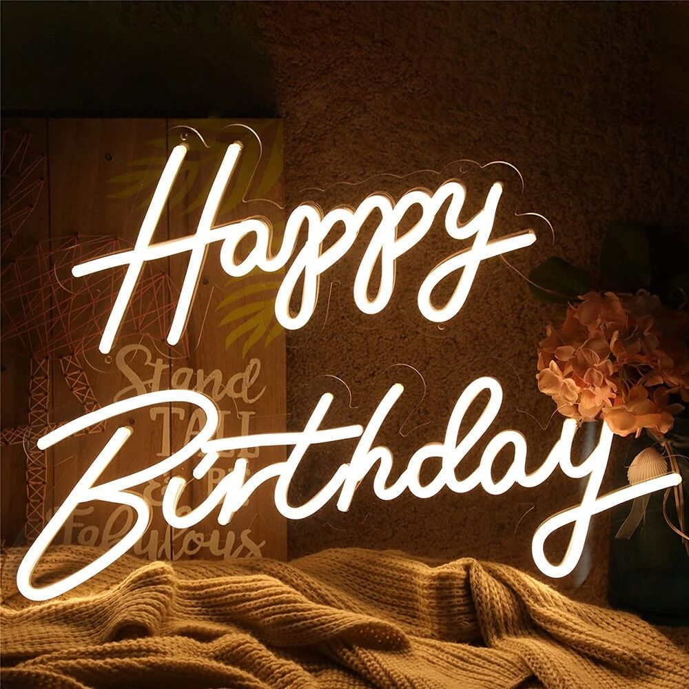 Happy Birthday Neon Led Tabela