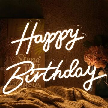 Happy Birthday Neon Led Tabela