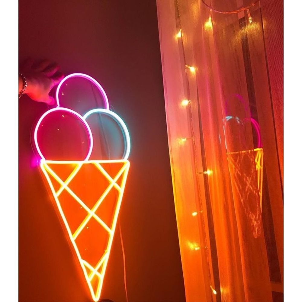 Dondurma Neon Led Tabela