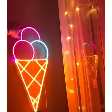 Dondurma Neon Led Tabela