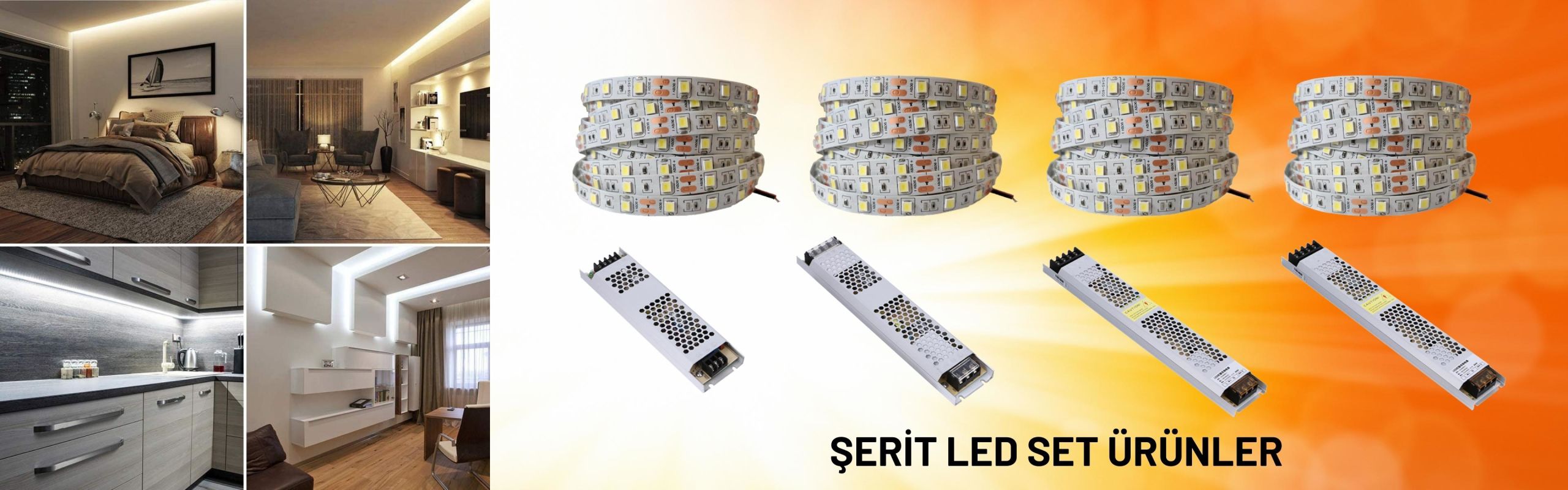 Tek renk şerit led set ürünler